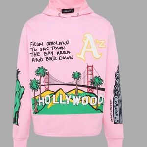 HOMME FEMME CALI TO NYC HOODIE PINK
